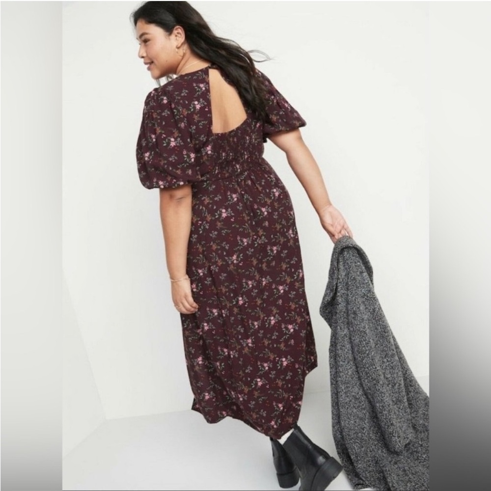 Old Navy Floral Puff Sleeve Dress